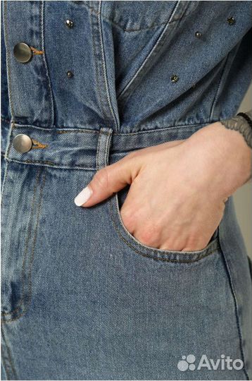 Джинсовое платье женское, 44 размер, новое