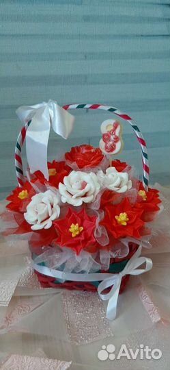 Букет из мыльных роз