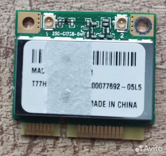 Wifi модуль pci-e 802.11b/g для ноутбука