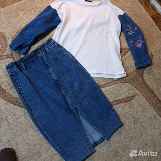 Джинсовая юбка Zara