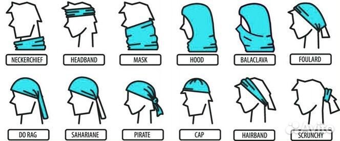 Балаклава бандана труба