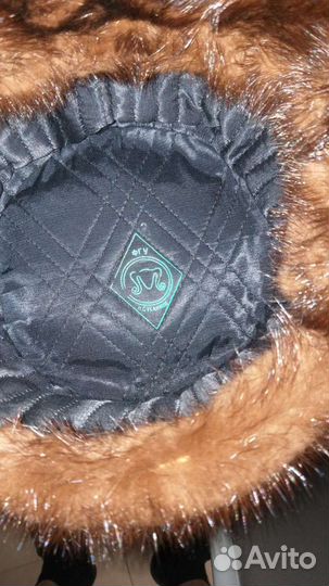 Норковая шапка мужская ушанка