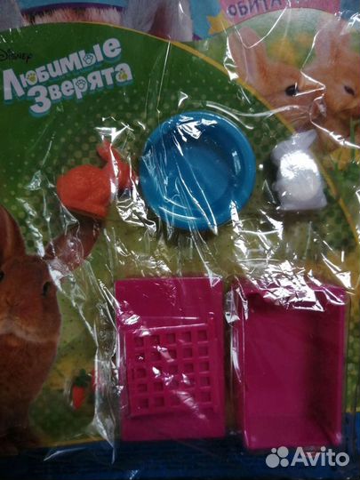 Журнал Любимые Зверята с игрой ферма кролики