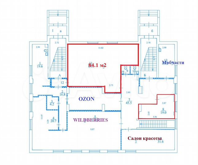 Торговая площадь, 84.1 м²