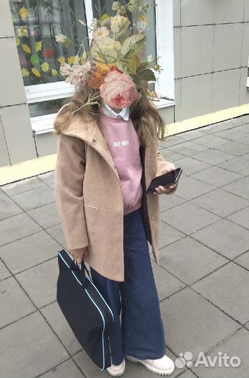 Пальто детское для девочки 140