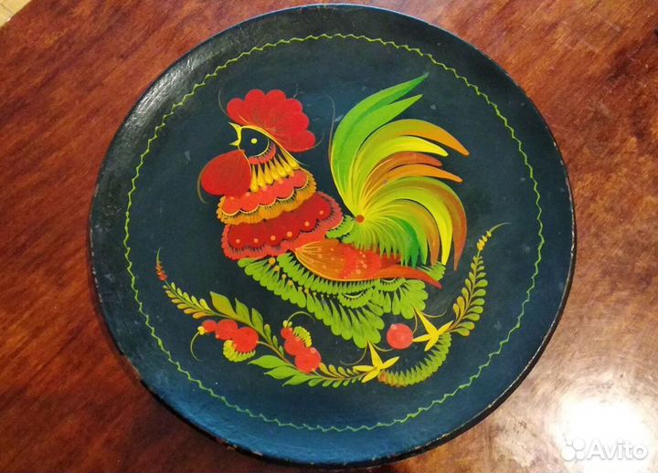 Декоративня тарелка дерево cccр