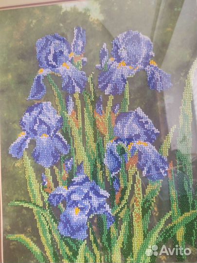 Картина бисером вышитая