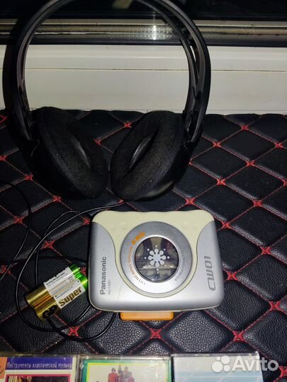 Кассетный плеер panasonic+наушники philips