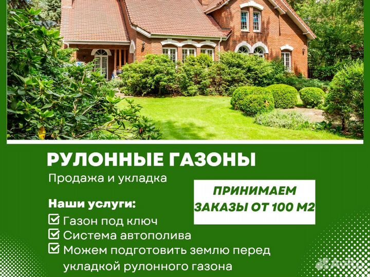 Укладка и продажа газона стандарт