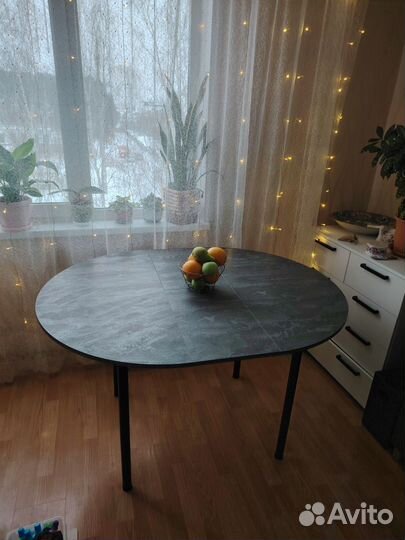 Стол кухонный круглый раскладной