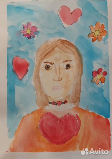 Рисунки акварель и гуашь