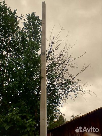 Установка столба для электричества 220в380в
