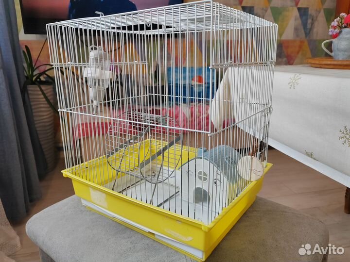 Клетка для грызунов +домик, поильник, мелок