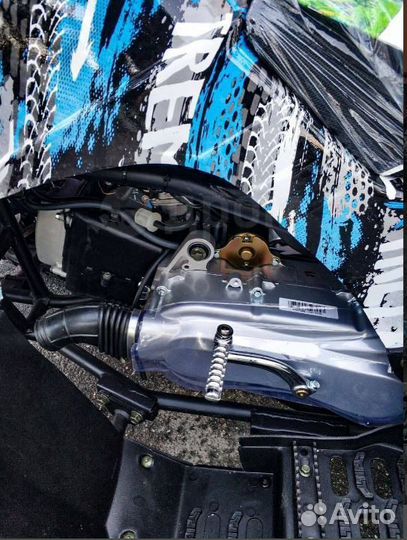 Квадроцикл Grizzly 200cc сине-белый