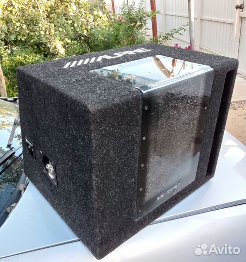 Сабвуфер alpine sbg 1244bp