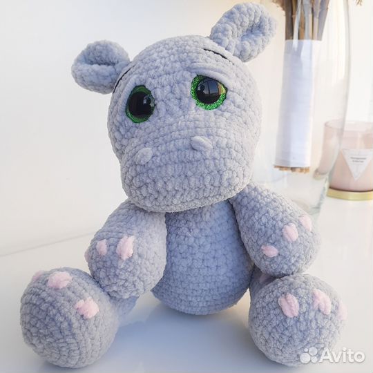 Мягкая игрушка бегемот