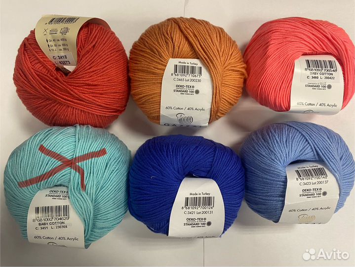 Пряжа gazzal baby cotton