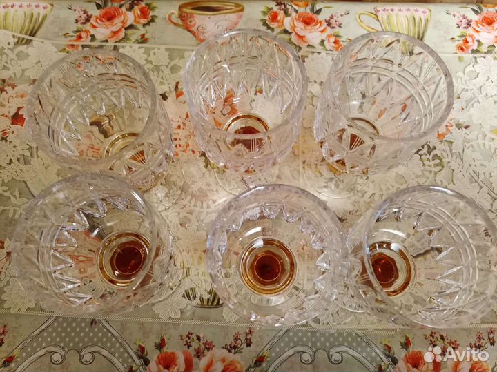 Хрустальные бокалы СССР 