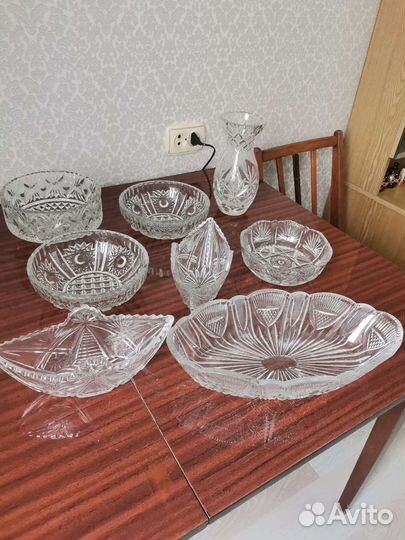 Вазы хрустальные СССР