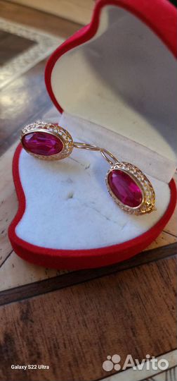 Золотые серьги СССР 583