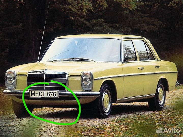 Решетка под бампер Мерседес W115