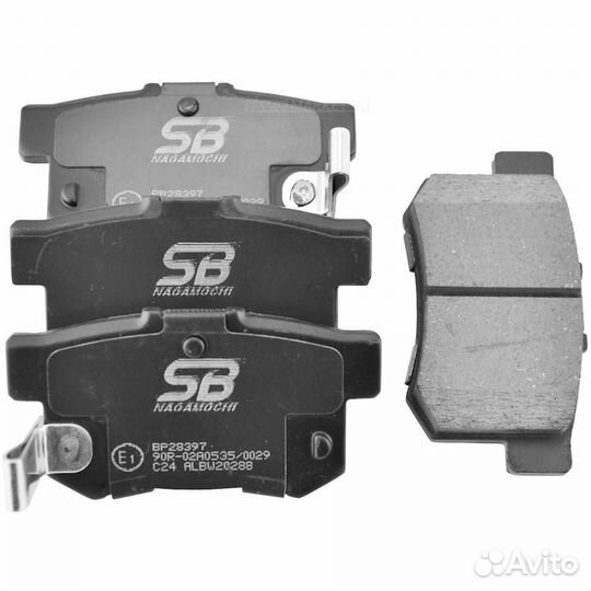 SB nagamochi BP28397 Колодки тормозные дисковые зад