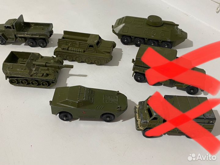 Машинки военные металл СССР