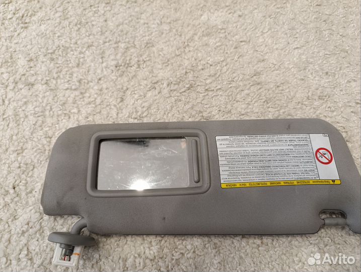 Солнцезащитный козырек на toyota Camry xv 50