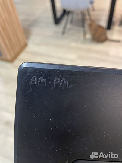 Клавиша для смыва AM.PM пневматическая черная бу