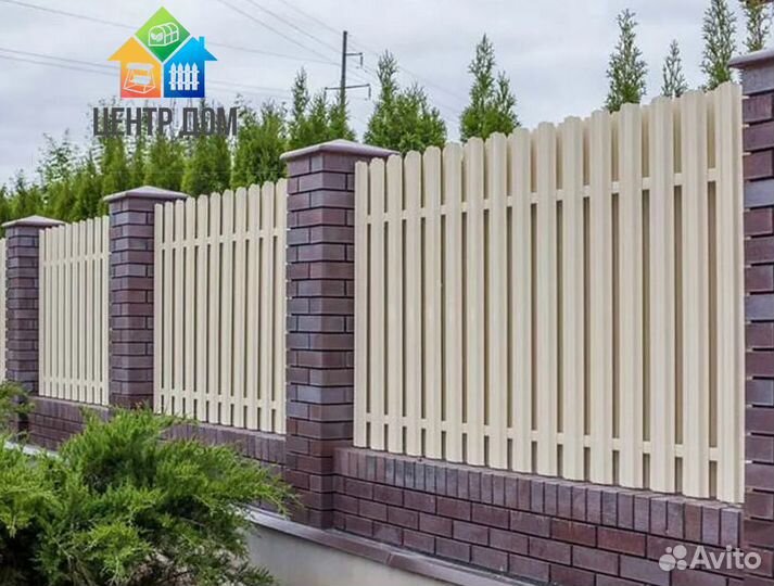 Евроштакетник металлический