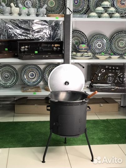 Казан, печь, шумовка