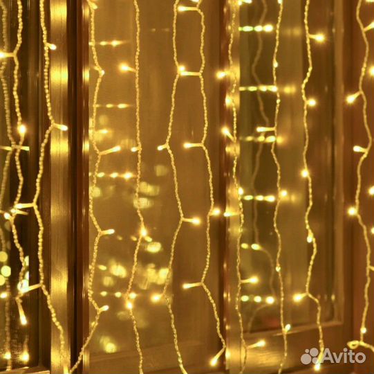 Гирлянда штора 3х2 с пультом