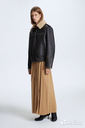 Дубленка из меха ягненка lime