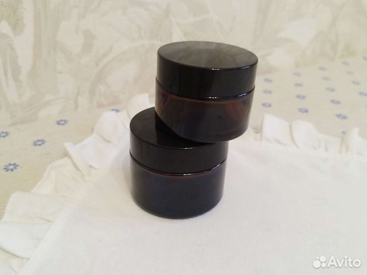 Стеклянные баночки для косметики