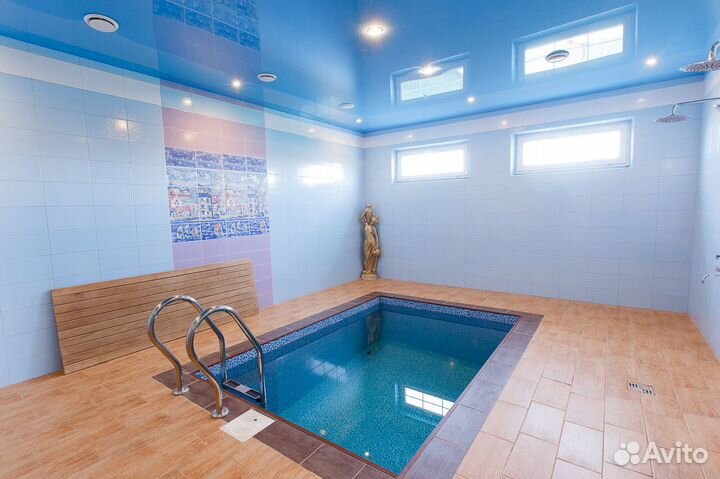 Дом-баня с прорубью и бассейном 