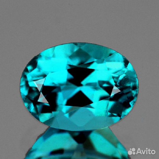 Апатит натуральный 1,37Ct 8х6 VVS Овал Мадагаскар