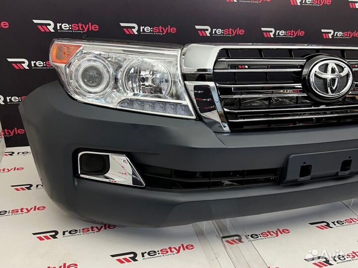 Бампер + Фары Toyota Land Cruiser 200 L1953