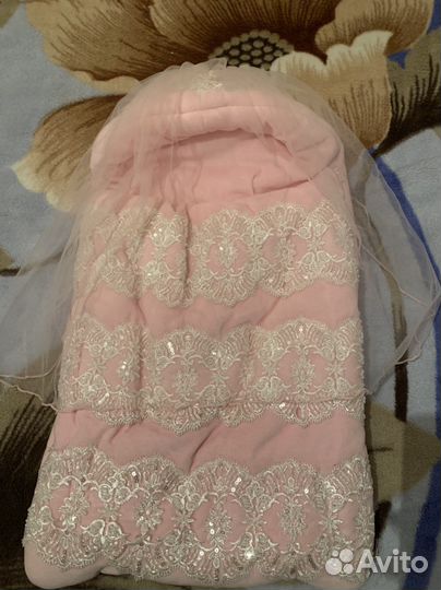 Конверт на выписку для девочки зима