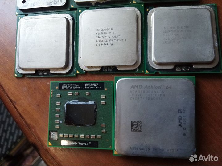 Процессоры старые AMD и Intel
