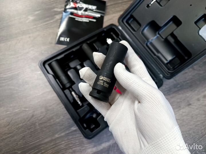 Гайковерт пневматический 1450Нм с головками