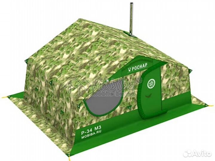 Отапливаемая армейская палатка Мобиба «Р-34»