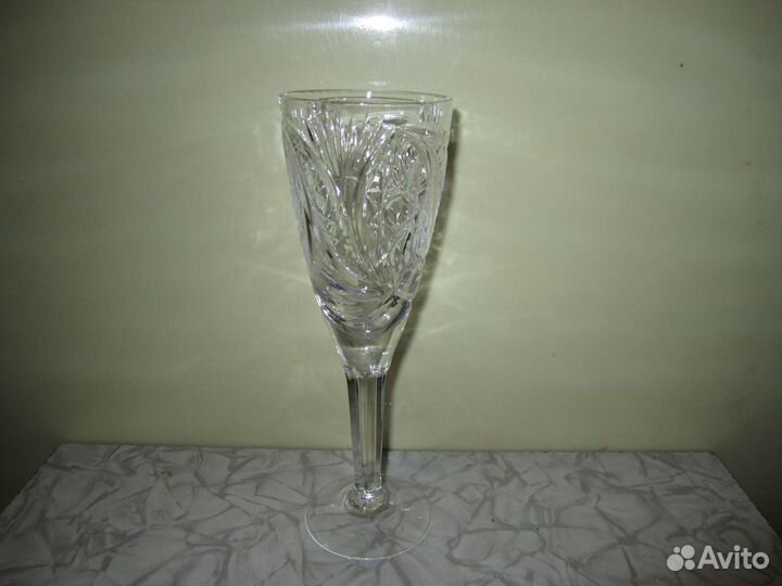 Набор из 5 фужеров, хрусталь, СССР