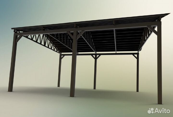 Расчет/чертеж навеса