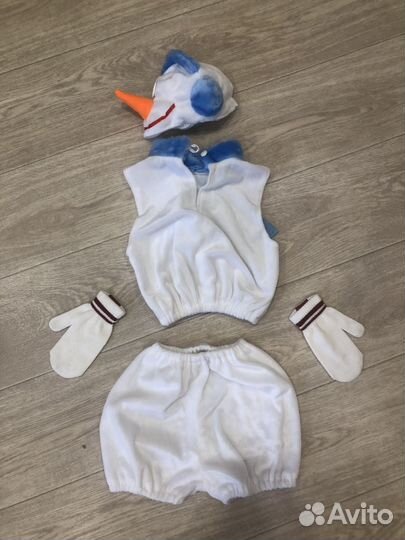 Новогодний костюм Снеговика 3-6 лет