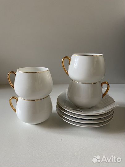Кофейный набор 4шт. Италия фарфор Callisto