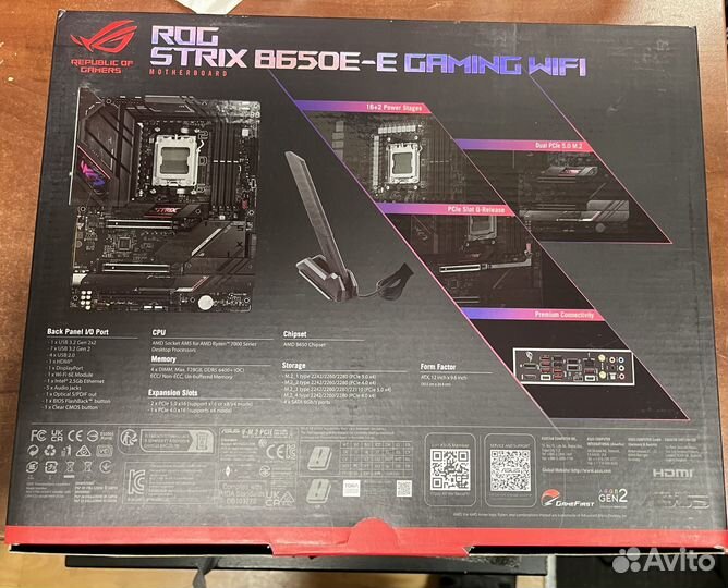 Плата Asus ROG Strix B650E-E Gaming WiFi AM5