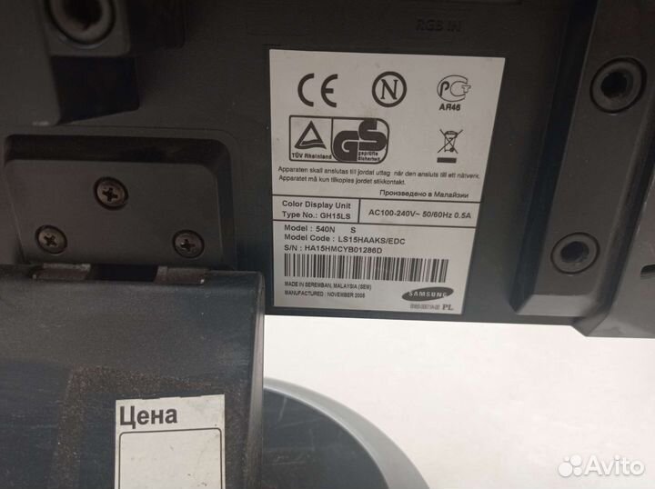 Монитор samsung на запчасти