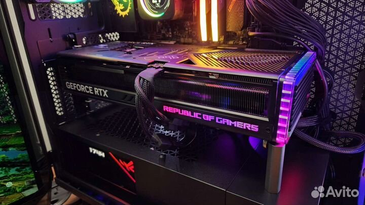 Самая топовая видеокарта Asus Rog Strix RTX 4090