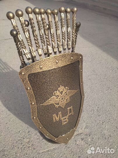 Шампура с подставкой (в виде мвд)