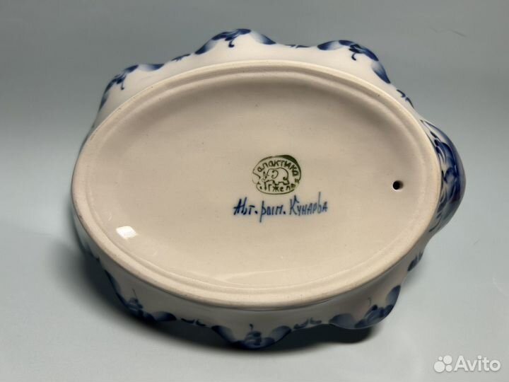 Посуда гжель пасхальная подставка для яиц